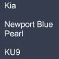 Preview: Kia, Newport Blue Pearl, KU9.